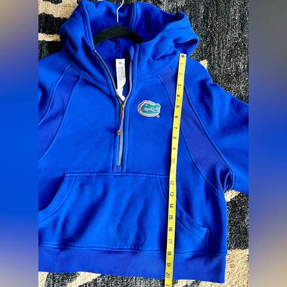 Lululemon University of Florida Women's Scuba Oversized 1/2 Zip Hoodie M/L Blue - Picture 7 of 9